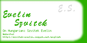 evelin szvitek business card